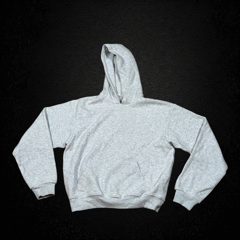 SKIMS Cotton Fleece Classic Pullover Hoodie‎ Light Heather Grey PL-PLO-8365W XXS